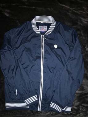 Macy's By Appointment San Francisco 72 Navy Blue Windbreaker Jacket